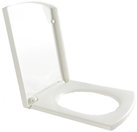 Milano Sandringham Traditional White Toilet WC Top Fix Square Soft Close Seat - 352mm x 438mm