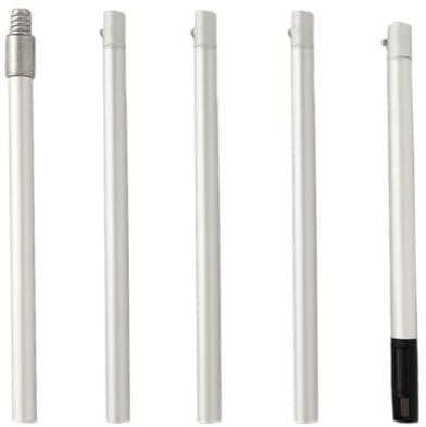 Lot de 5 tubes d'extension extensibles en métal pour peinture murale pour un traitement mural facile