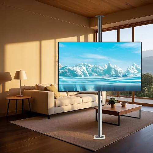 LCD TV 360 Degree Rotating Frame Floor Stand - Tv Wall Mount, Partition Wall Rotating Rack Rotating TV Cabinet Rotating Base, Fits 32-75inch LED Screen Display(60-85cm)