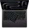 Silicone Keyboard Cover Skin for 2025 MacBook Air 15.3 13.6 inches M4 A3241 A3240 UK/EU Layout Laptop Keyboard Protector Accessory (English)