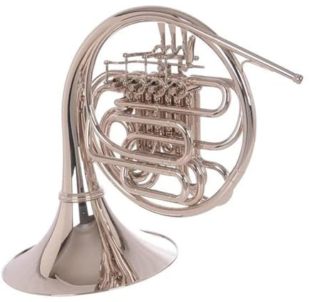 Bb Waldhorn Professionelles Waldhorn Vier Klappen Tonhöhe B Bis F Vernickelt Musikinstrument Mit Koffer