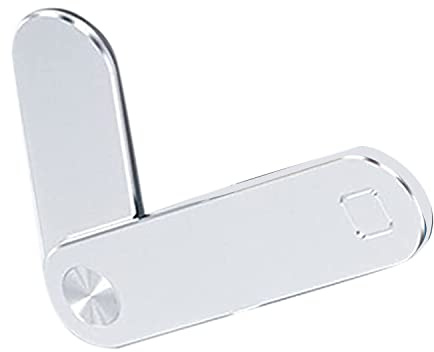 Cpolebev Magnetischer Laptop Handy Halter, Verstellbare Laptop Handy Halterung, Laptop Seitenhalterungsclip (Silber)
