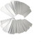 URPIZY Lot de 50 étiquettes pour plantes, double face, inscriptibles, en aluminium, imperméables, avec fil métallique, pour jardin, serre, herbes et fleurs