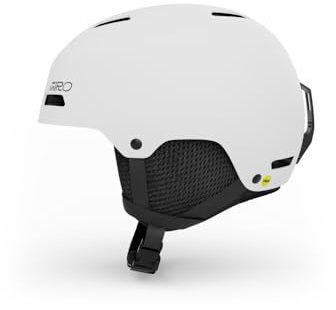 Giro Crue Casque de Ski - Casque Snowboard pour Enfants, Adolescents, Garçons et Filles Blanc Mat Petit (52-55.5 cm)