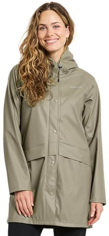 Didriksons Women's Waterproof Rain Jacket Parka Coat Avon Green