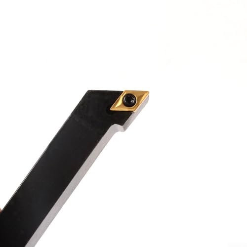 12 x 100 mm tornio esterno portautensili tornitura mano sinistra gambo 10 mm, lunghezza 100 mm, 1 supporto per tornitura SDJCL1212H07 + 1 inserto per tornitura DCMT070204 UE6020 + 1 chiave T8