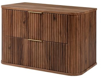 3xE Living Armoire de Salle de Bain, chêne-Noyer, 80,4 x 51,7 x 41,5 cm