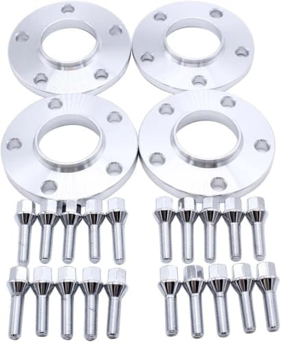4 Stück/Set 12 mm & 15 mm Dicke 5x120 PCD-Nabenzentrierte Spurverbreiterungen M12x1,5-Adapter Mittenbohrung 72,6 mm Kompatibel mit BMW 3er M3 E30, E36, E46, E90, E91, E92, E93