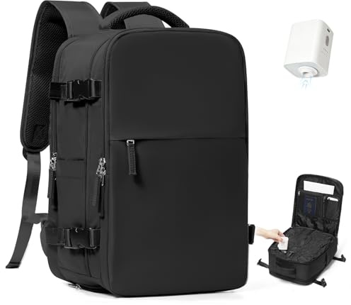 SZSYCN Sac à Dos Ryanair 40x30x20 Compression Sous Vide avec Pompe | Bagage à Main 40x30x20 Compression Bagage Cabine Ryanair Sous Vide Sac à Dos Loisir pour Ordinateur Portable de 16 Pouces