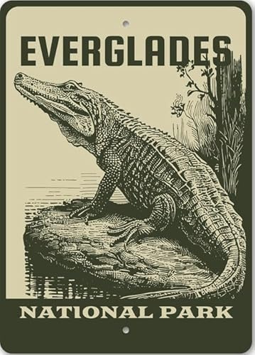 Everglades Nationalpark Florida Alligator-Schild