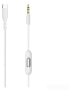 PETSTIBLE Aux Cable for Beats Solo 2.0 3.0 for mixr Studio Headphones Featuring Type C Adapter 1.5m Gold Plated Wire(White)