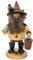 Räuchermännchen Waldwichtel Erzsammler, natur - 25cm - Original Erzgebirge Räuchermann - Drechselwerkstatt Uhlig