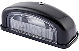 HELLA 2KA 001 386-231 Kennzeichenleuchte - Kennzeichenbeleuchtung - Anhänger - Halogen - 12V - Anbau/Schraubanschluss - ECE - Lichtscheibenfarbe: glasklar - Stecker: Flachstecker - links/rechts
