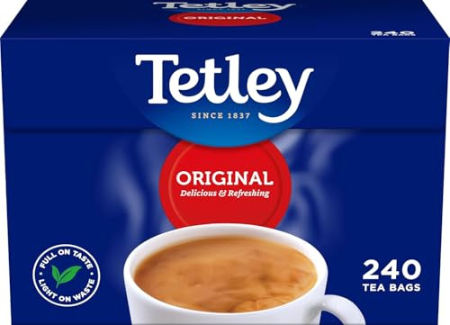 Tetley Original Rich Fresh Natural Drink Classic Black Tea Bags - Pack of 3 x 240 Tea Bags