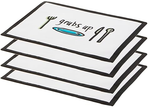 Premier Housewares Place Mats Table Mats Placemats And Coaster Sets 4 Outdoor Placemats Non Slip Mat Outdoor Mats H0.5 X W41 X D30cm
