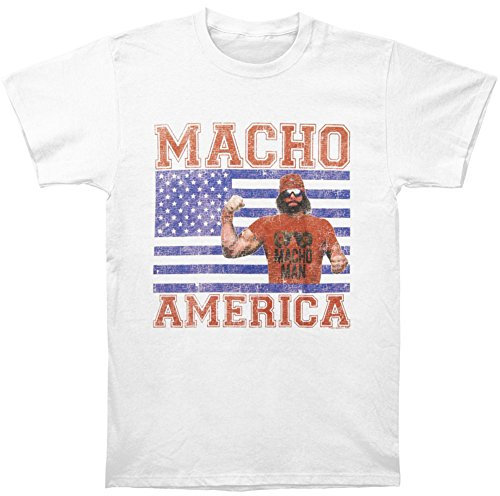 LYYJY Macho Man Randy Savage Macho America Mens White T-Shirt