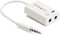 StarTech.com Adaptateur pour casque avec prises pour écouteur et microphone séparées - Mini-Jack 3,5mm 1x (M) 2x (F) - Blanc (MUYHSMFFADW)