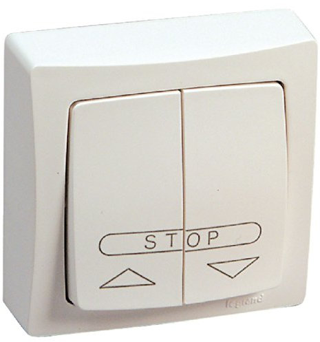 Legrand LEG97353 Poussoir pour commande centralisée de volets roulants saillie Blanc