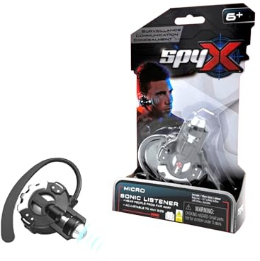 SpyX / Micro Sonic Listener - Spy Toy Listening Device with Over-The-Ear Design. A Perfect Hands Free Addition for Your spy Gear Collection!