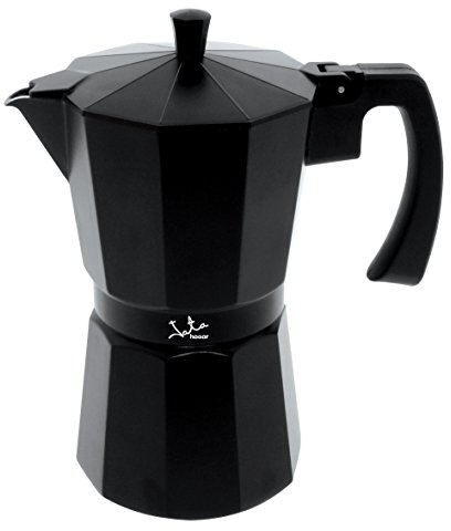 Jata Hogar CCI6 CAFETERA Italiana INDUCCION, Negro