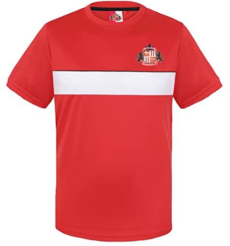 Sunderland AFC Boys T-Shirt Poly Kids Official Football Gift