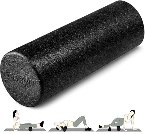 Yes4All Hochdichte Schaumstoffrolle EPP 30/45/60/90 CM Foam Roller, Faszienrolle für Rücken, Beine, Muskelrolle, Yoga-Roller, Regeneration, Dehnung & Fitness-Rolle zur Selbstmassage