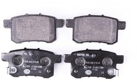 HELLA 8DB 355 013-631 Bremsbeläge - mit akustischer Verschleißwarnung | Kompatibel mit: HONDA ACCORD IX Stufenheck, ACCORD VIII, ACCORD VIII Kombi