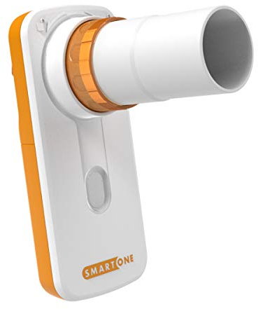 MIR SMART ONE | Taschen-Saturimeter und professionelles Spirometer zur Messung der Sauerstoffsättigung im Blut und der Lungenfunktion | Oximeter, SpO2, BPM, Spitzenfluss und FEV1