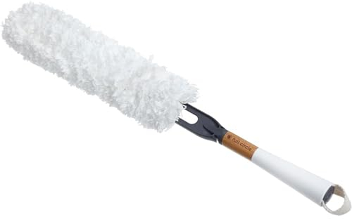 Full Circle Plumero de Microfibra, Madera, Blanco, 51,4 x 10 x 37 cm