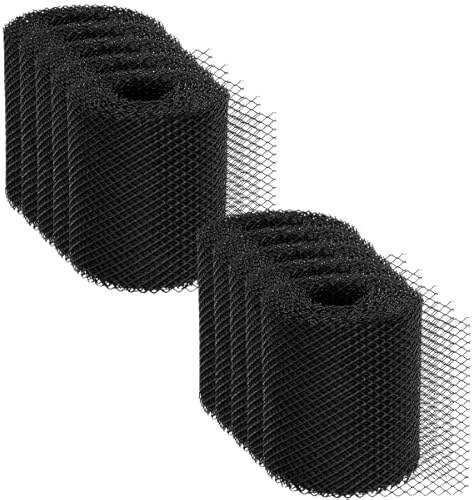 Garden Mile® 10x Universal 5m Rolls of 16cm Black Guttering Mesh Guard Gutter Cover Pest Control Prevents Drain and Guttering Leaf & Debris Blockages Cost and Labour Saving (10)