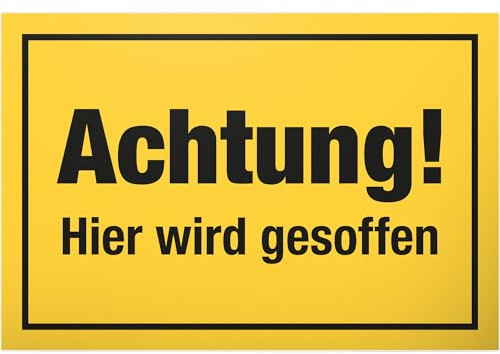 DankeDir! Hier wird gesoffen Schild mit Spruch - lustiges Geschenk für ihn Geschenkidee Geburtstagsgeschenk Männer Jungs Party Deko Zubehör Scherzartikel JGA - Accessoire Fotobox