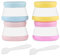Opret 4 Pcs Silicone Travel Pots for Toiletries, 20ml Leak Proof Travel Containers TSA Approved BPA Free Cream Pots Travel Essentials for Lotions, Cosmetic and Toiletries