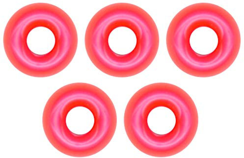 FTM Tungsten Perle Omura rundes Loch - Tungstenperlen, Farbe/Durchmesser/Inhalt:Fluo pink / 4.6mm / 5 Stück