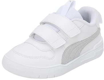 PUMA Multiflex Glitz FS V PS, Scarpe da Ginnastica, Multicolore White Silver, 29 EU