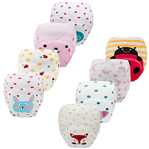 JackLoveBriefs Töpfchen Trainingshose Baby Kinder Töpfchen Unterwäsche (2 Jahre, 8 Stück, Farbe: B, Gr.90)