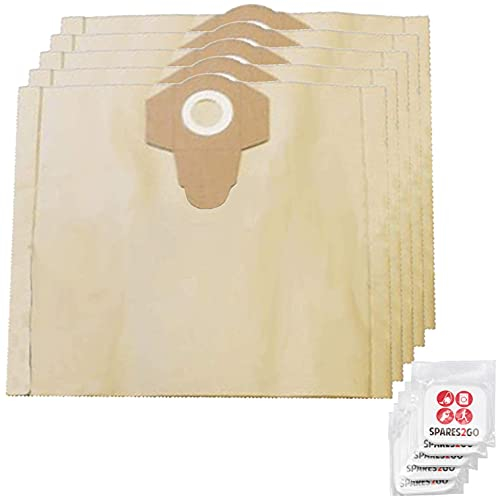 Spares2go 30 l starke Staubsaugerbeutel kompatibel mit Aldi Ferrex TVC1401.1 Staubsauger (5 Stück + Lufterfrischer)