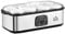 HOMCOM Yogurtera 25W Capacidad 1,44L con 8 Tarros de Cristal de 180 ml Termostato Ajustable Temporizador de 1-48 Horas y Apagado Automático 36x18,8x14 cm Plata