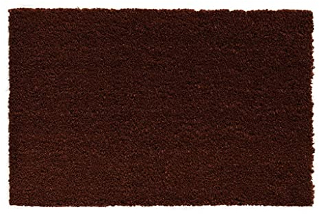 HPFloor Kokosmatte 60x40x2,4 cm I Fußmatte aus robusten Kokos-Fasern I Fußabstreifer für Haustür & Eingangsbereich I 2,4cm hohe Schmutzfangmatte I Türmatte pflegeleicht I Fussmatte in Braun