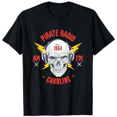 Radio Caroline Retro Vintage Pirate Radio T-Shirt