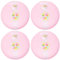 YöL Set of 16 Pink Plastic Dinner Plates Reusable Camping Summer Party BBQ Caravan Tableware
