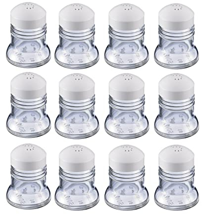 Westmark 63042611 - Saliera, 12 spargitori, 40 ml, vetro e plastica, standard Parigi, colore: Trasparente/Bianco