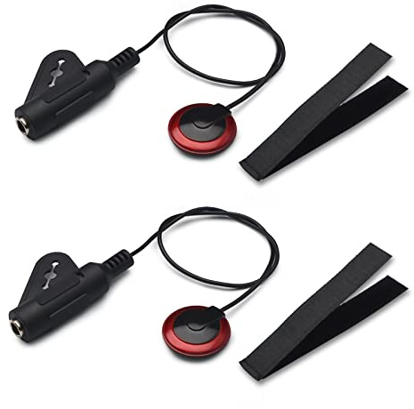 SAPHUE 2Pcs Contact Microphone Piezo Pickup for guitar Mandolin Ukulele Violin Banjo