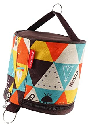 perfk Tragbare Rollen Tissue Tasche Toilettenpapier Aufbewahrungshalter für Camping Wanderzelt, B