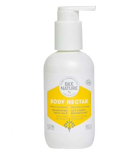 Bee Nature - Bodylotion - Bio-Honig - Feuchtigkeitsspendend und Reparieren - Nicht Fettend - Lindert Hautausschläge und Ekzeme - Trockene und Empfindliche Haut - 100% Natürlich - 200ml