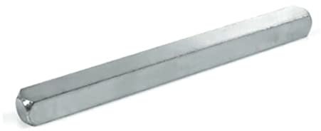 7mm Windows UPVC and Door Handle Spindle Plain Bar 50mm to 150mm Solid Steel Silver (7mm x 110mm)