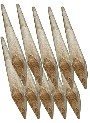 10 runde Pfosten für modulare Zäune (cm, Ø 8 x H.250)