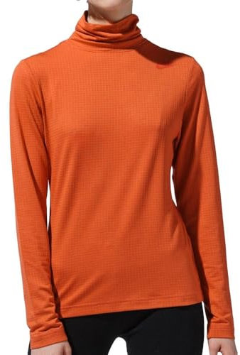 Nike Mocku Women's Orange Long Sleeve T-Shirt, Orange, XS
