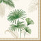 20 Servietten Goldene und grüne Botanik | Pflanzen | Urwald | Dschungel | Tischdeko | Decoupage | Serviettentechnik 33x33cm