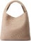 Jugsar Handtasche Damen, Groß PU Leder Gewebte Schultertasche Damen Groß Kapazität Mode Umhängetasche Shopper Tasche Damen mit Geldbörse（Khaki）