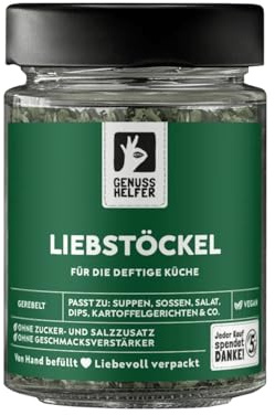 Bremer Gewürzhandel Liebstöckel, gerebelt, Maggikraut zum Kochen, 20g im Glas
